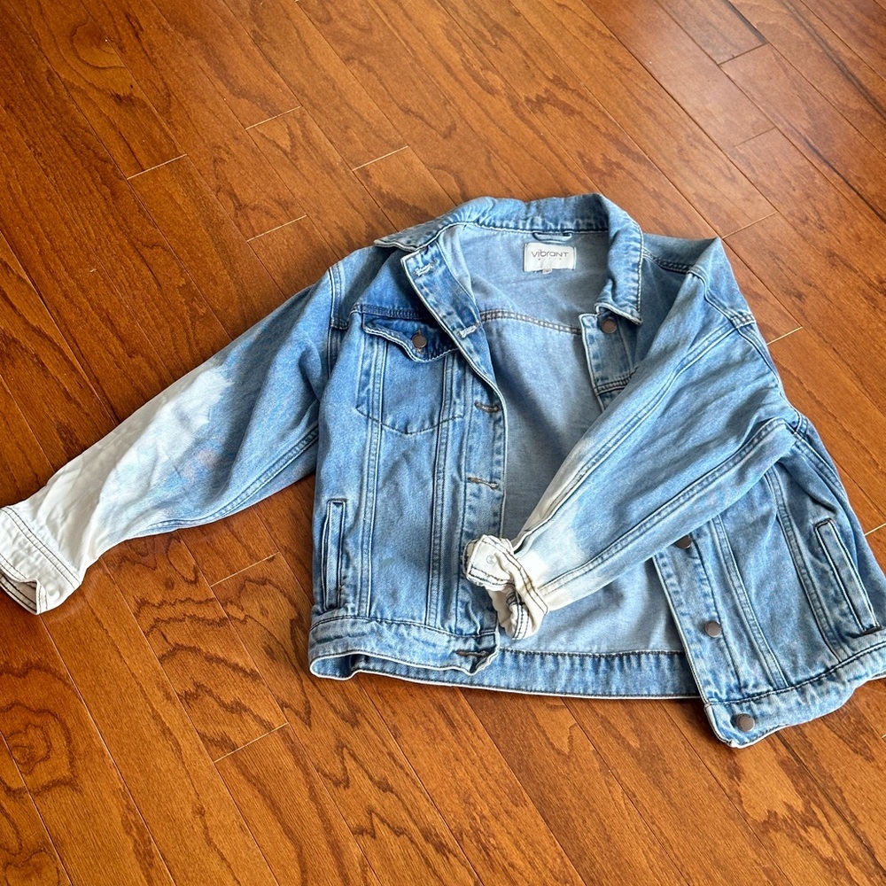 Bleached Dipped Denim Jacket